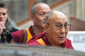  the exiled Tibetan spiritual leader gave a speech in front of Prague Castle