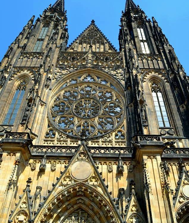 The entrance of St. Vitus Cathedral, Prague Castle