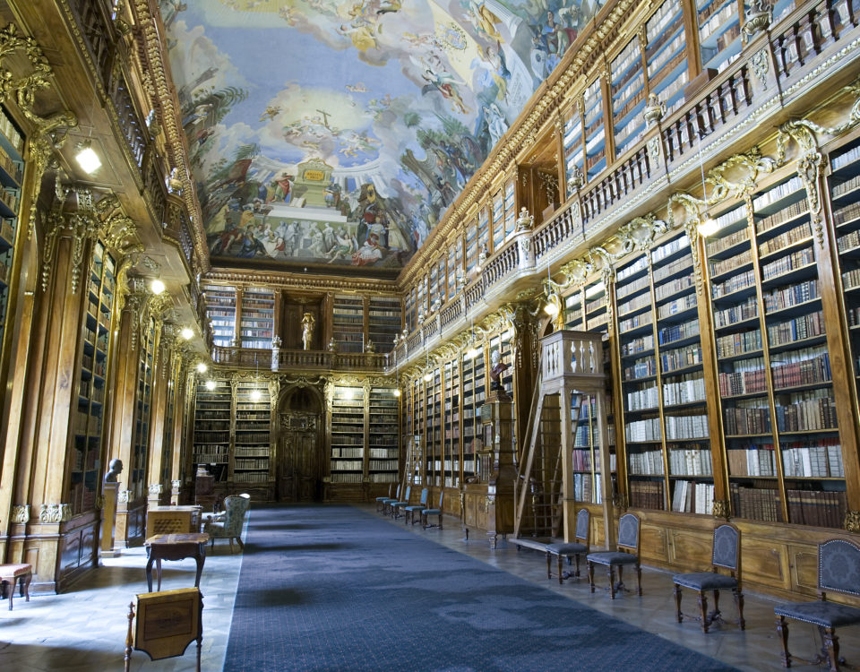 Strahov Monastery - Original Baroque Cabinets, Prague