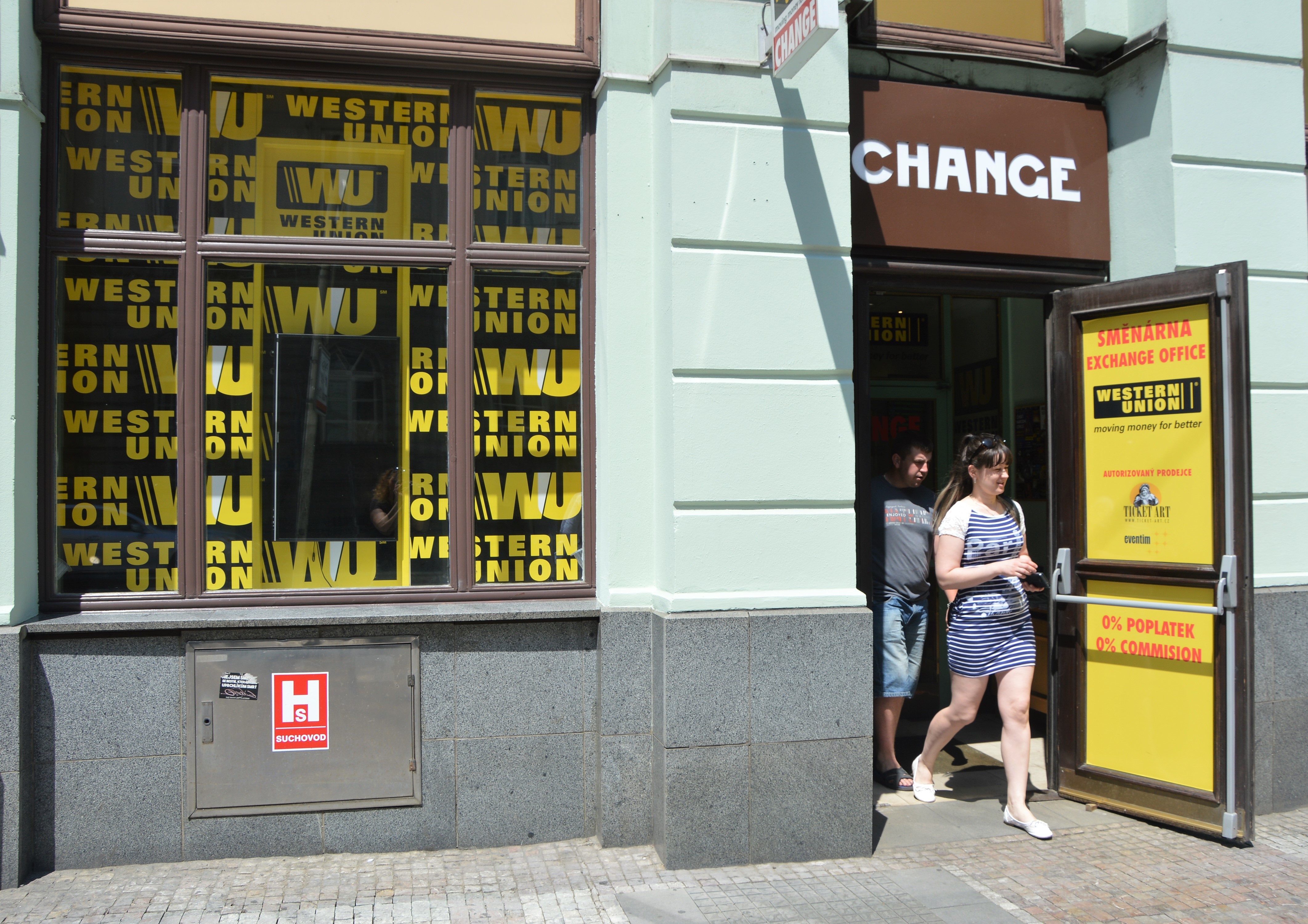 Exchange office Western Union Prague
