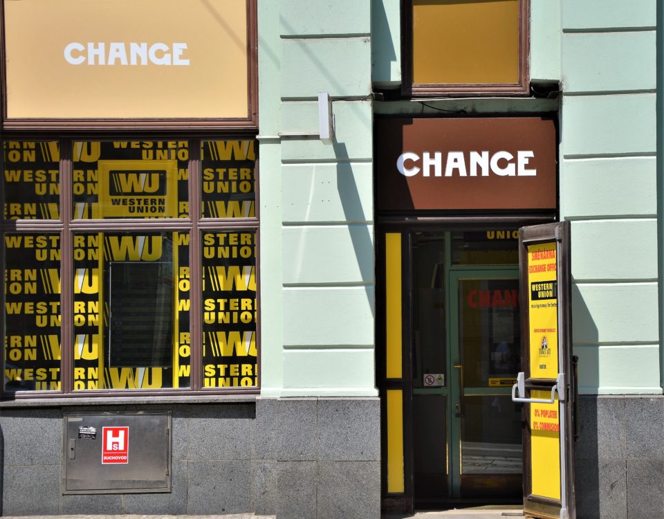 Exchange office Western Union Prague